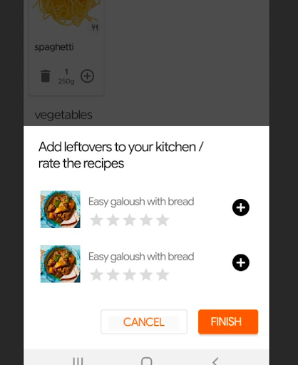 Add leftovers to your kitchen prompt